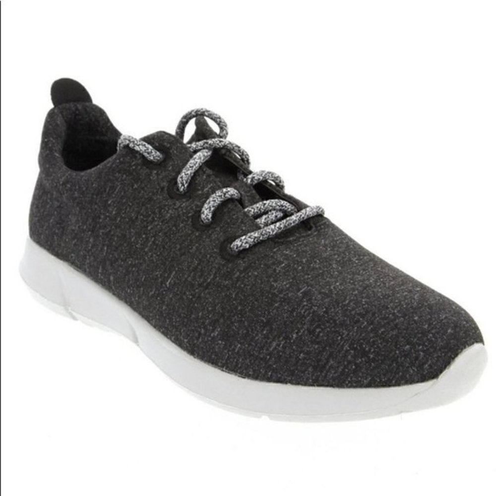Sugar Gabber Black Lace-Up Casual Sneakers 9.5 M